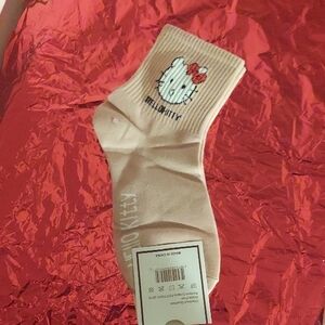 Fashion Hello Kitty Pink Casual  Socks